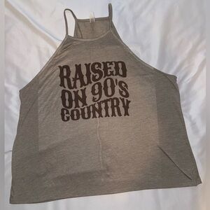 90's Country Bella Canvas Beige Tank Top Size Large